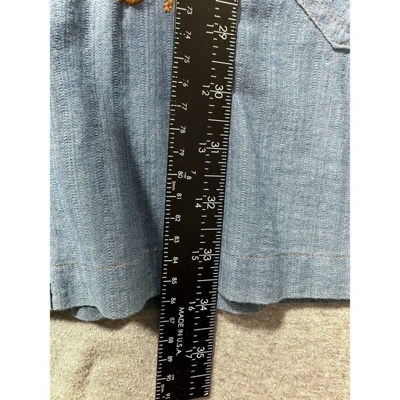 Sister Mary Abigail Embroidered  Short‎ Sleeve Linen Shirt Dress Small floral - Picture 5 of 6